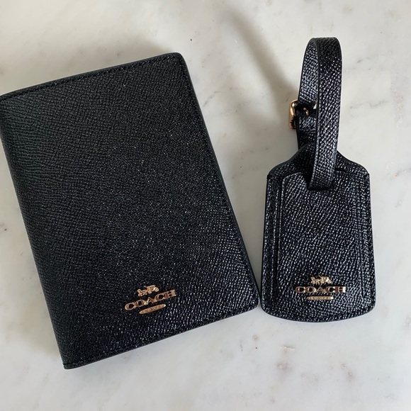 Coach Accessories - Coach Passport Case and Luggage Tag Holder